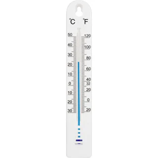 Универсален термометър (-30 до +50°C), 17 см, бял