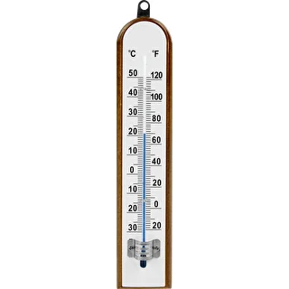 Стайен термометър с бяла скала (-30°C до +50°C) 20 см
