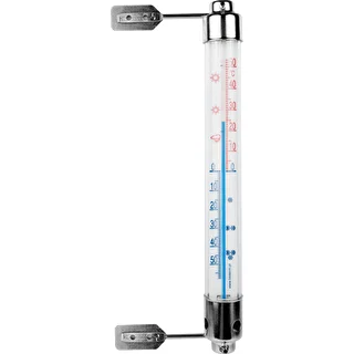 Външен термометър с метална рамка (-50°C до +50°C) 20 cm