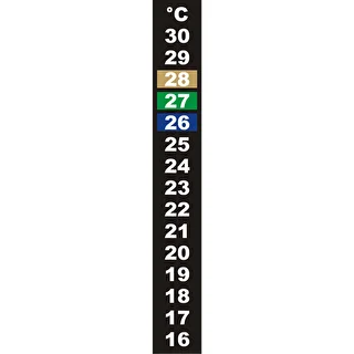 Течнокристален термометър (+16°C до +30°C) 13 см