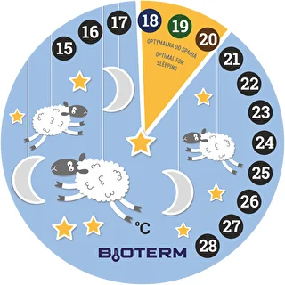 Стаен термометър, течнокристален, детски Ø 11 cm