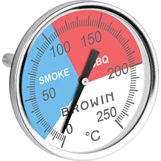 Термометър за пушилня и BBQ (от 0°C до +250°C) 5,2 см