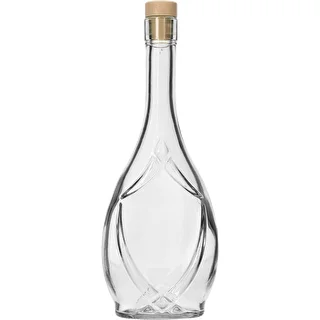 Декоративна бутилка ICONA 500 ml, с тапа-гъбка, 1 бр.