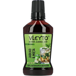 VLEYTO Мента & Ябълка – вкусова есенция с натурални аромати, 250 мл