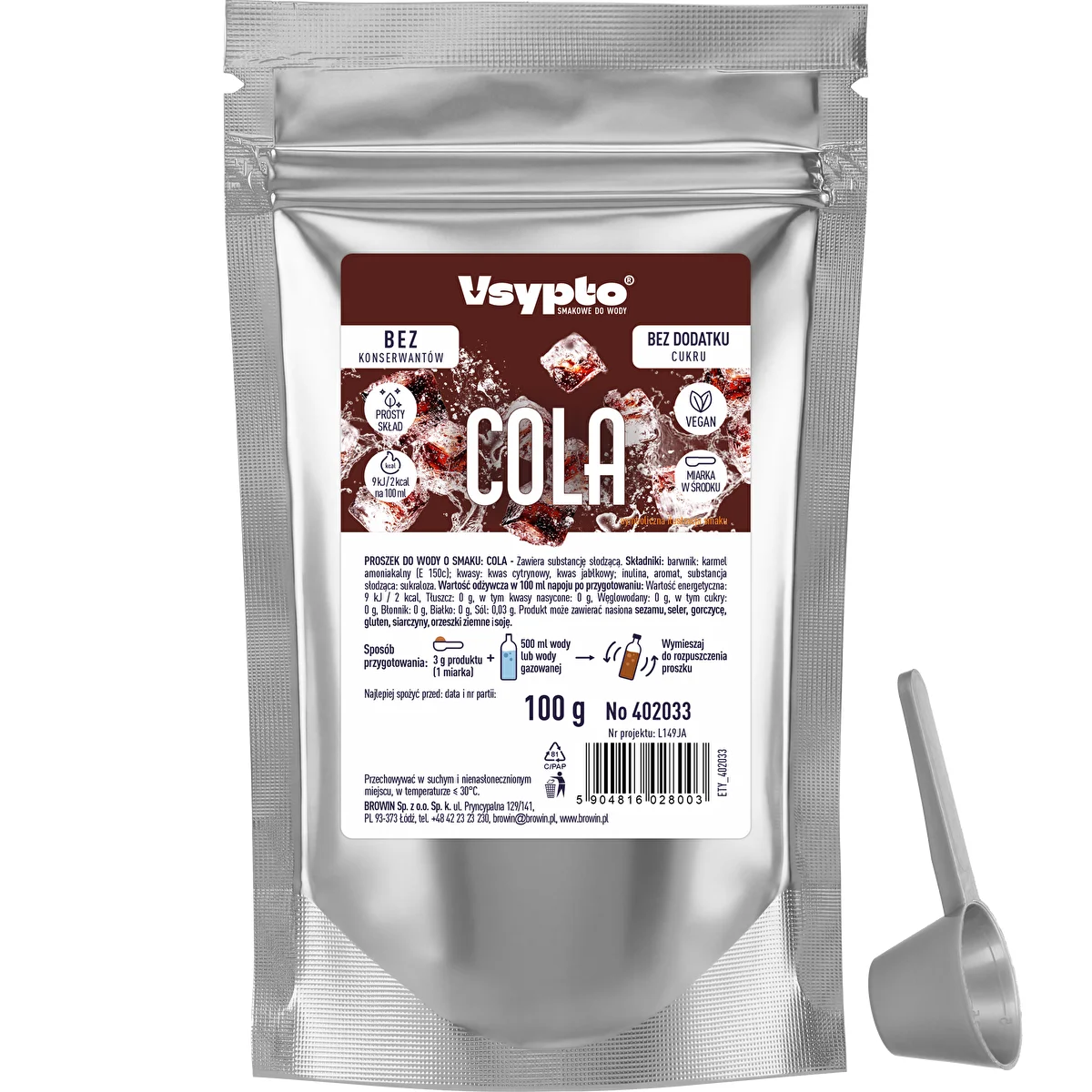 VSYPTO с вкус на кола, 100 g