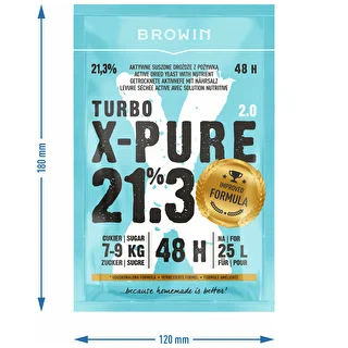 Дрожди Turbo X-Pure 21,3% 48 ч, 25 л – photo 5