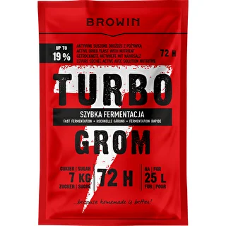Дестилерски турбо дрожди Turbo Grom 72 ч