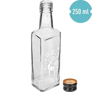 Бутилка Receptura, 250 ml с винтова капачка – Коледен северен елен – photo 4