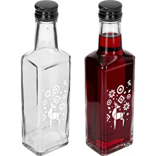 Бутилка Receptura, 250 ml с винтова капачка – Коледен северен елен – photo 3