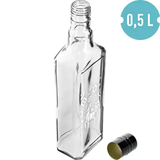 Бутилка Tynktura, 500 ml със завиваща се капачка – Празничен северен елен – photo 4