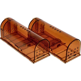 Капан за мишки – живоловка, прозрачна, 2 бр.