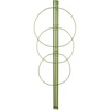 Опора с пръстени за растения 3 пръстена 0,5 m ['опора за растения', ' пръстеновидна опора за храсти', ' градинска опора', ' опора за рози', ' градинска пергола', ' скоба за растения', ' подпорка за растения', ' опора за цветя', ' опора за саксийни растения', ' опора за хортензии', ' опора за боровинки', ' опора за увивни растения', ' зелена опора', ' тъмнозелена опора за растения', ' стоманена опора за растения с пръстени']
