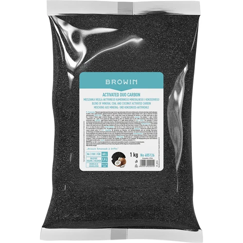 Activated Duo Carbon – смес от каменен (минерален) и кокосов активен въглен, 1 кг, за 60 л