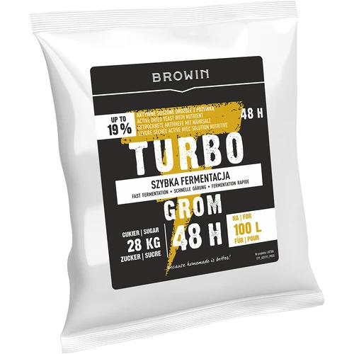 Алкохолни дрожди Turbo Grom 48 ч 100 л - 3