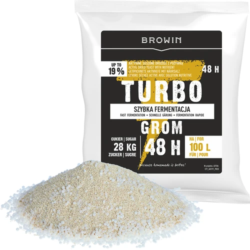 Алкохолни дрожди Turbo Grom 48 ч 100 л - 4