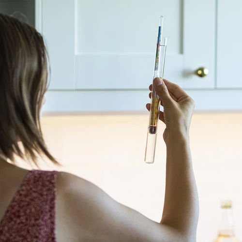 Алкохолометър с термометър - 4