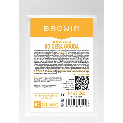 Бактериални култури за сирене Гауда