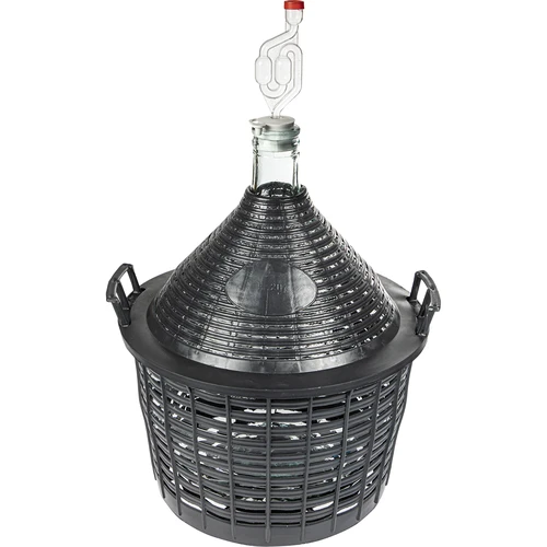 Балон за вино 20 л в пластмасов кош - 3