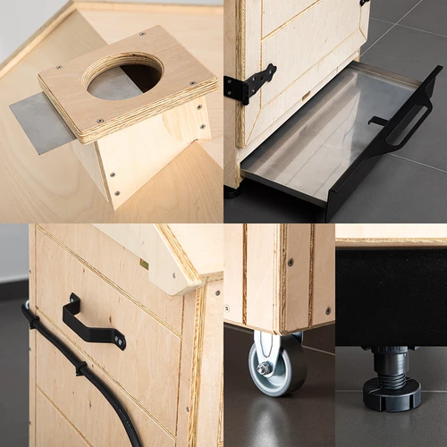 Безрамкова пушилня dragON PLYWOOD NATURE с Wi‑Fi контролер, 200 л - 6