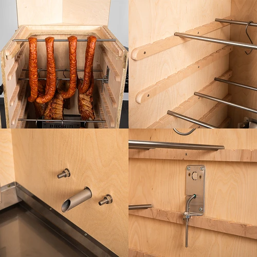 Безрамкова пушилня dragON PLYWOOD NATURE с Wi‑Fi контролер, 200 л - 5