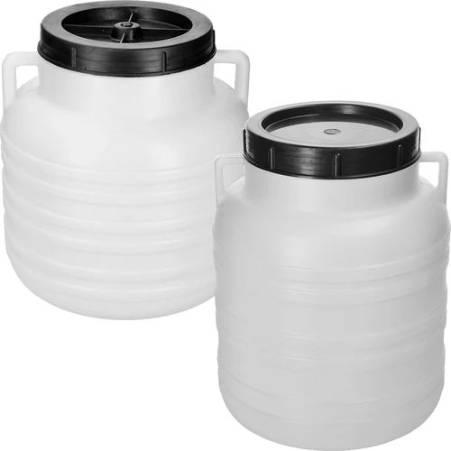 Буре за ферментация 10 L - бяло, с дръжки - 2