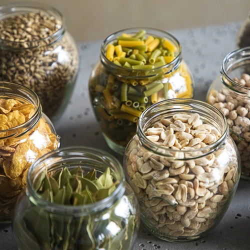 Буркан Амфора 580 мл (фи 82) с черна капачка, 6 бр. - 7