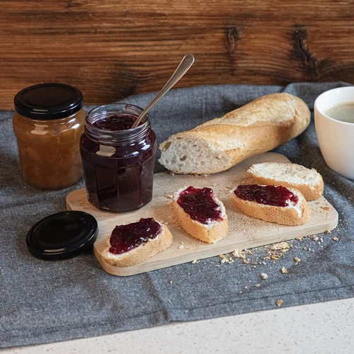 Буркан Конфитура 230 мл с черна капачка fi63/4 - 6 бр. - 9