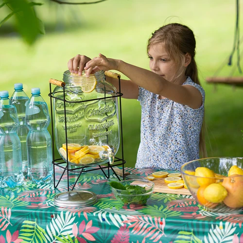 Буркан Лимонада 8 л - с кранче, на метална стойка с дръжки - 7