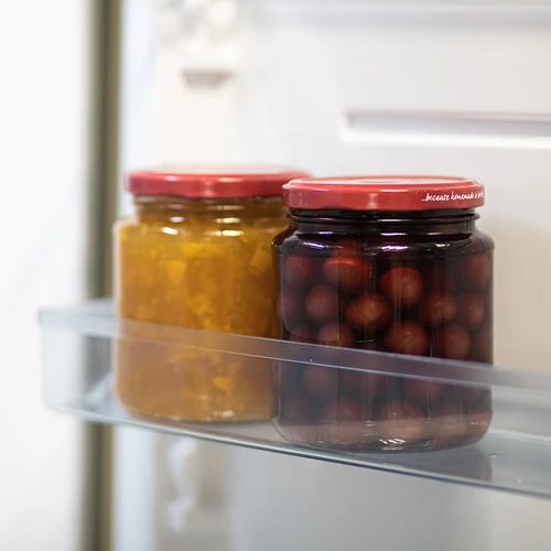 Буркан тип twist-off, grubasek 580 ml с бордова капачка fi82/6, 6 бр. - 9