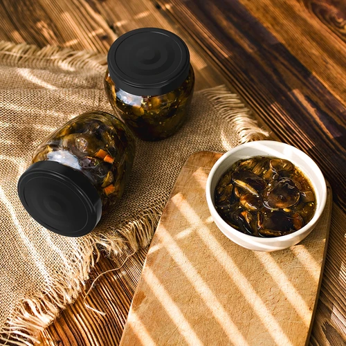 Буркан TO 106 мл Амфора с черна капачка фи 53 - 8 бр. - 7