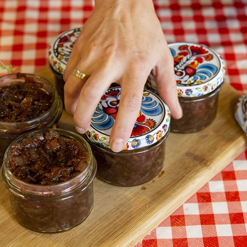 Буркан TO 235 мл с цветна капачка fi82 - 6 бр. - 13