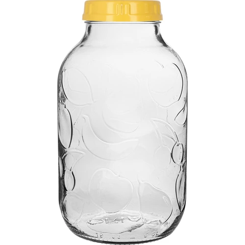 Буркан TO 5 L и пластмасова капачка фи 100, с дръжка - 3