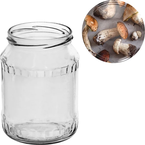 Буркан TO 720 мл с цветна капачка фи 82/6 - 6 бр. - 10