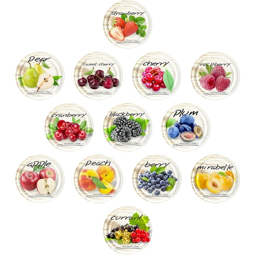 Буркан TO, grubasek 580 мл с цветна капачка фи82/6, 6 бр. - 6