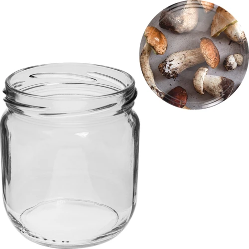 Буркан TO Gurken 425 мл с цветна капачка fi 82/6 - 6 бр. - 8