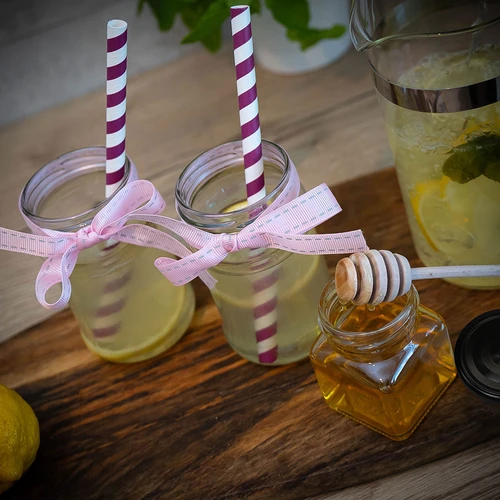 Буркан twist off 120 мл - Четири ъгъла fi 53 с черна капачка, 6 бр - 8