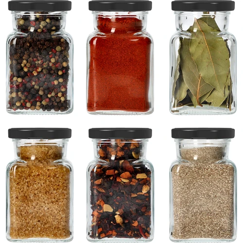 Буркан twist off 150 мл Cztery kąty fi 53 с черна капачка, 6 бр. - 7