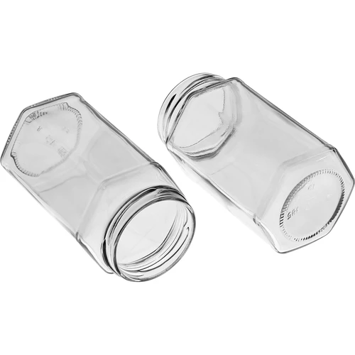 Буркан Twist-off 385 ml с черна капачка фи 63, 6 бр. - 6