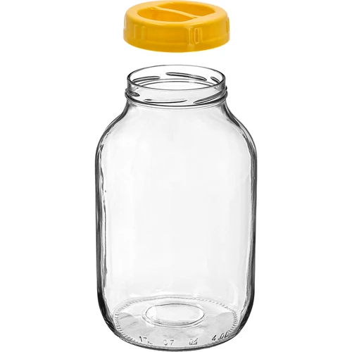 Буркан twist-off 4 L и капачка от пластмаса fi 100 с дръжка - 2