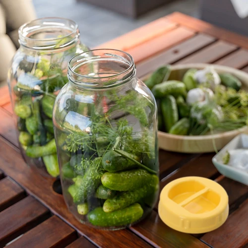 Буркан twist-off 4 L и капачка от пластмаса fi 100 с дръжка - 6