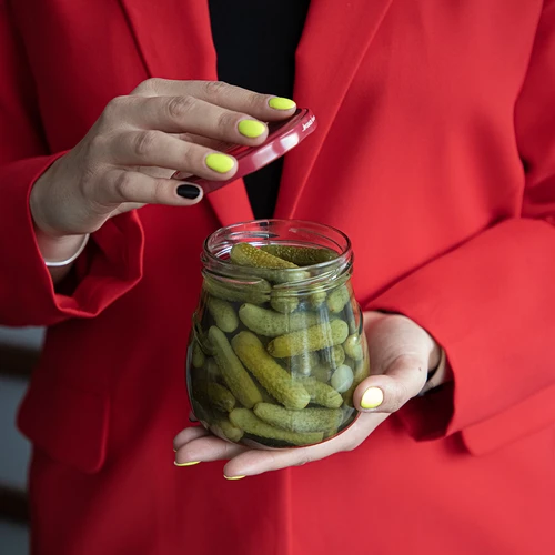 Буркан twist-off 500 мл "Обърната Амфора" с бордова капачка fi 82/6, 6 бр. - 10