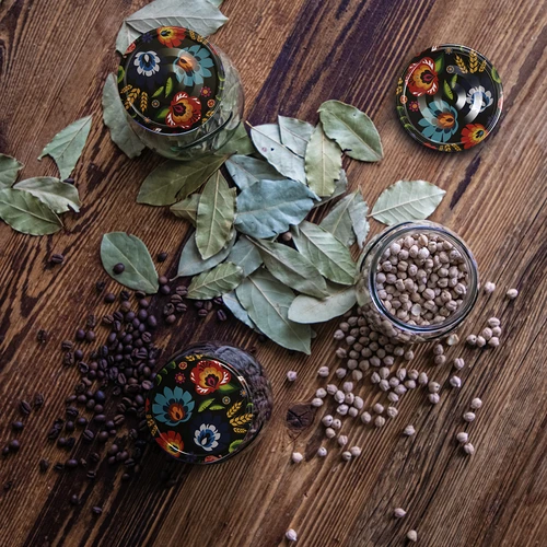 Буркан twist-off 500 мл "Обърната Амфора" с цветна капачка fi 82/6, 6 бр. - 13