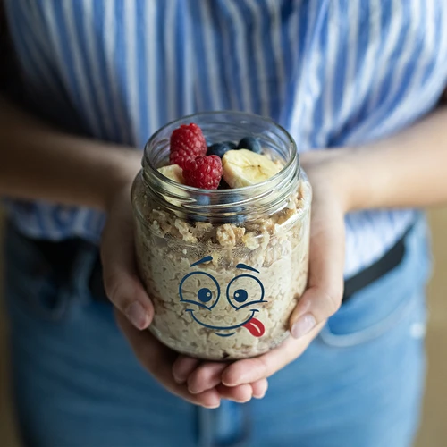 Буркан Twist-off 580 ml с щампа „Усмивка“ и капачка fi 82/6 - 3 бр. - 8