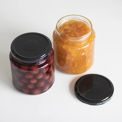 Буркан Twist-Off, „грубасек“ 580 мл с черна капачка Ø 82/6, 6 бр. - 7