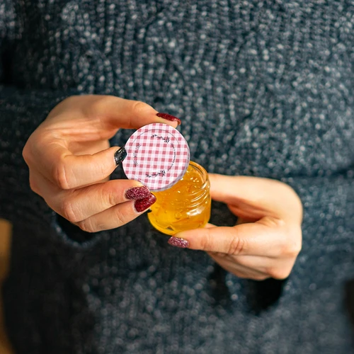 Бурканче twist-off 30 ml с цветна капачка фи 43 - 10 бр. - 7