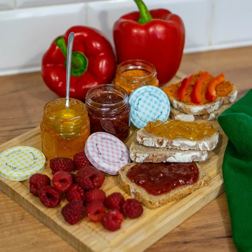 Бурканче twist-off 30 ml с цветна капачка фи 43 - 10 бр. - 5