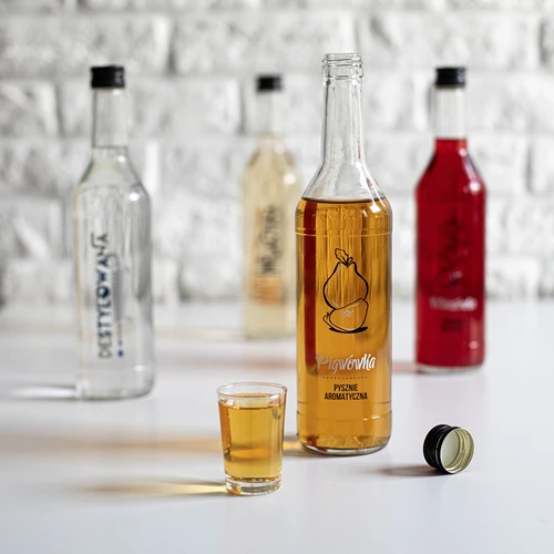 Бутилка 0,5 л с капачка и печат Дюлев ликьор - 4 бр. - 9