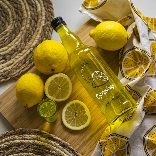 Бутилка 500 мл с винтова капачка и принт „Лимончело“, 1 бр. - 6