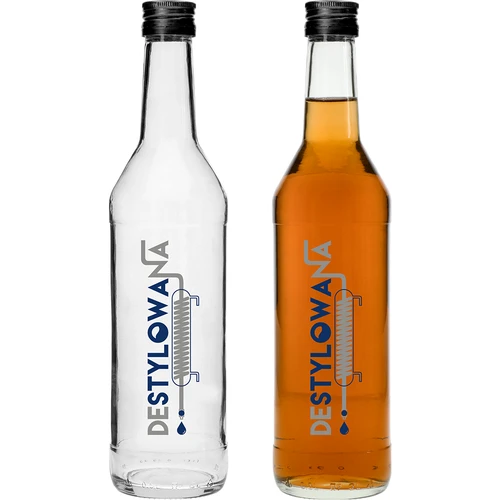 Бутилка 0,5 L с винтова капачка и печат Дестилирана - 4 бр. - 3