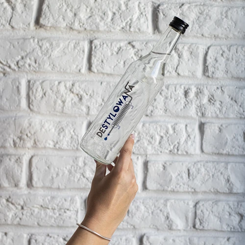 Бутилка 0,5 L с винтова капачка и печат Дестилирана - 4 бр. - 8